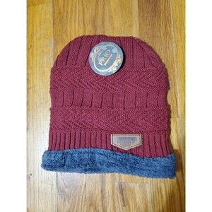 Song Ting The Pioneer of Fashion Trends Unisex Red Beanie Frio Winterwear Knit